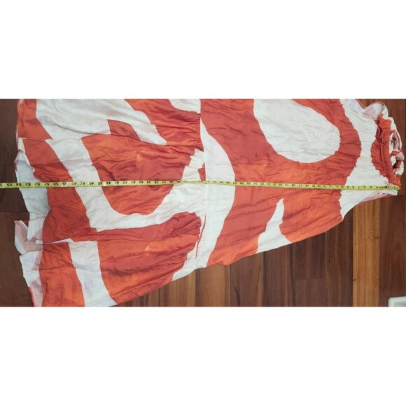 H&M Voluminous maxi dress Summer 2024 Collection (orange/Patterned) Size XXL - Picture 12 of 16